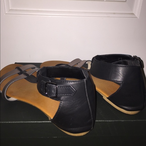 Bamboo black and silver sandals - Picture 2 of 2